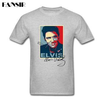 

Elvis Presley Men Tshirts High Quality T Shirt Male Short Sleeve Cotton Custom Plus Size Brand Clothing For Team