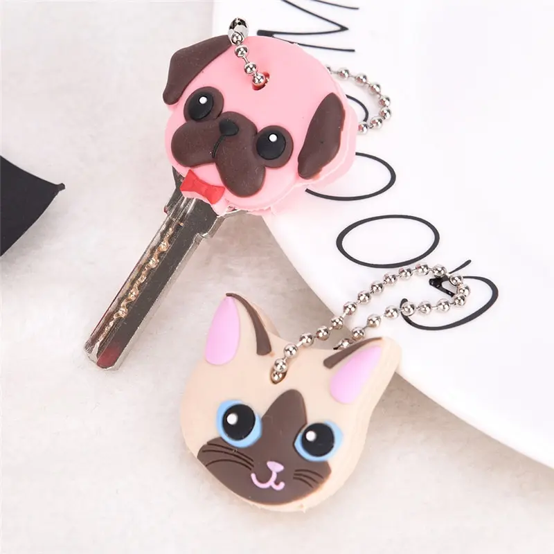 

1pc Silicone Cartoon Protective Key Case Cover For Key Control Dust Cover Holder Organizer Home Accessories Supplies