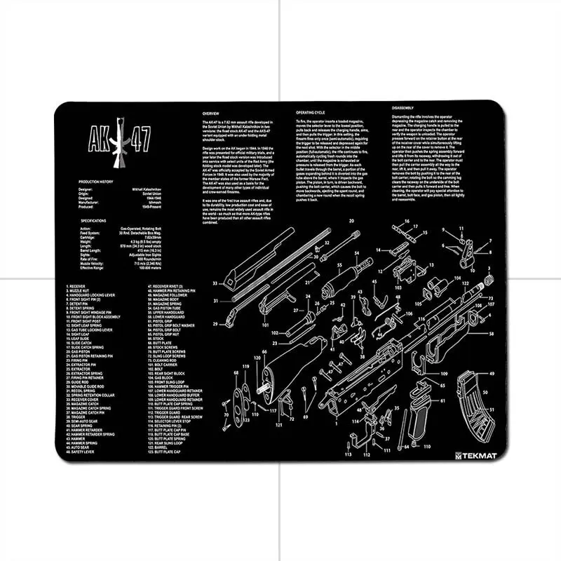 MaiYaCa CS GO запасные части для ружья m14 AR15 HK45 AK47 98 K геймер Скорость мыши розничной резиновый коврик для мыши самодельные картины компьютер игровой коврик для мыши - Цвет: 25X29cm