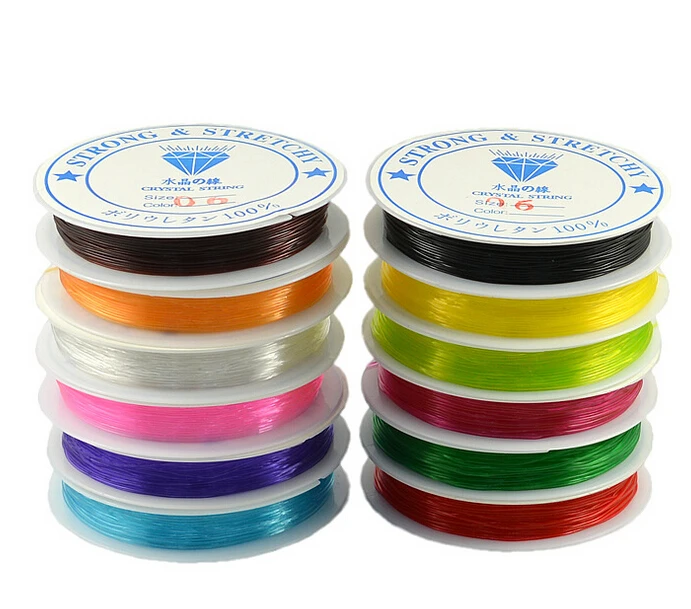 

0.6mm Spool of Crystal Clear Stretch Elastic Beading Wire/Cord/String/Thread EL0003