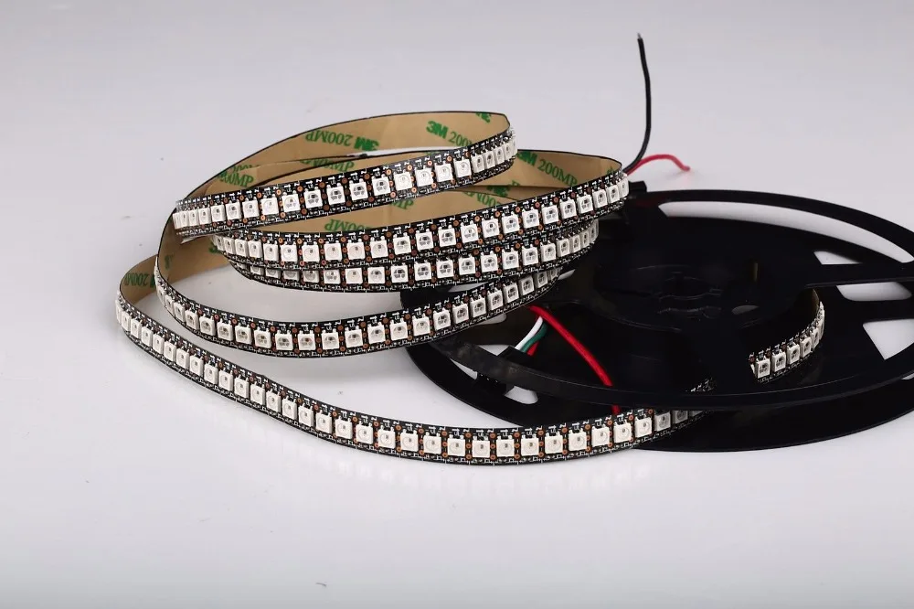 

1M SK6812 5050 RGB LED Strip 144leds ws2812b 1m digital bar / M ambi IC ws2811 adalight IP20 TV central vowel