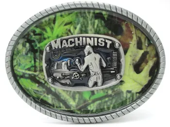 

Oval Camouflage Mechinist Belt Buckle