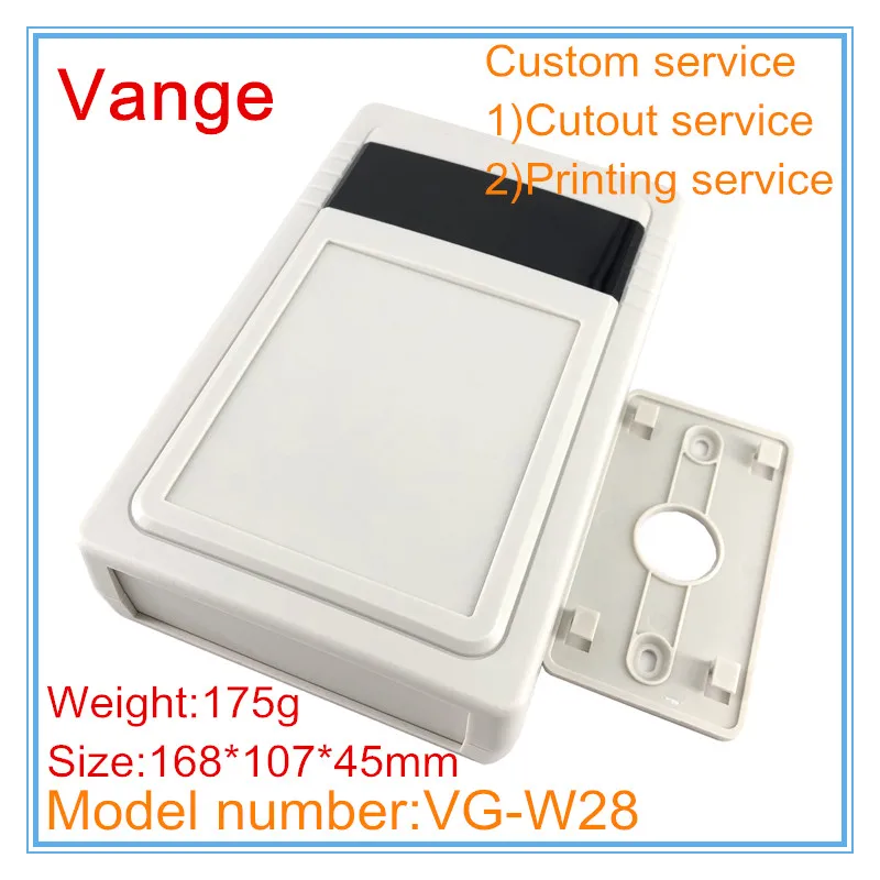 

1pcs/lot apparatus junction box wall-mounted 168*107*45mm ABS plastic housing project box for RFID electronic device