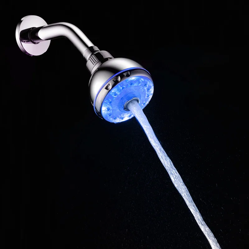 Насадка душа светодиодная температура замечательный RGB 7 Красочный светодиодный свет для ванной фильтрации ванной K712