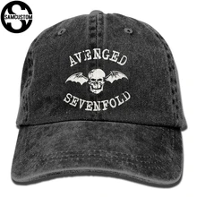 SAMCUSTOM Avenged Sevenfold 3D Творческая личность промывают джинсовые шапки осень лето для мужчин женщин Гольф Солнцезащитный Крем Хоккей шапки
