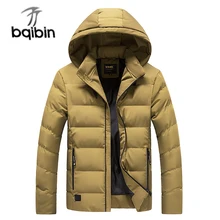 7 цветов,, новинка, Мужская Повседневная Удобная зимняя теплая парка, модное однотонное длинное пальто, мужская куртка