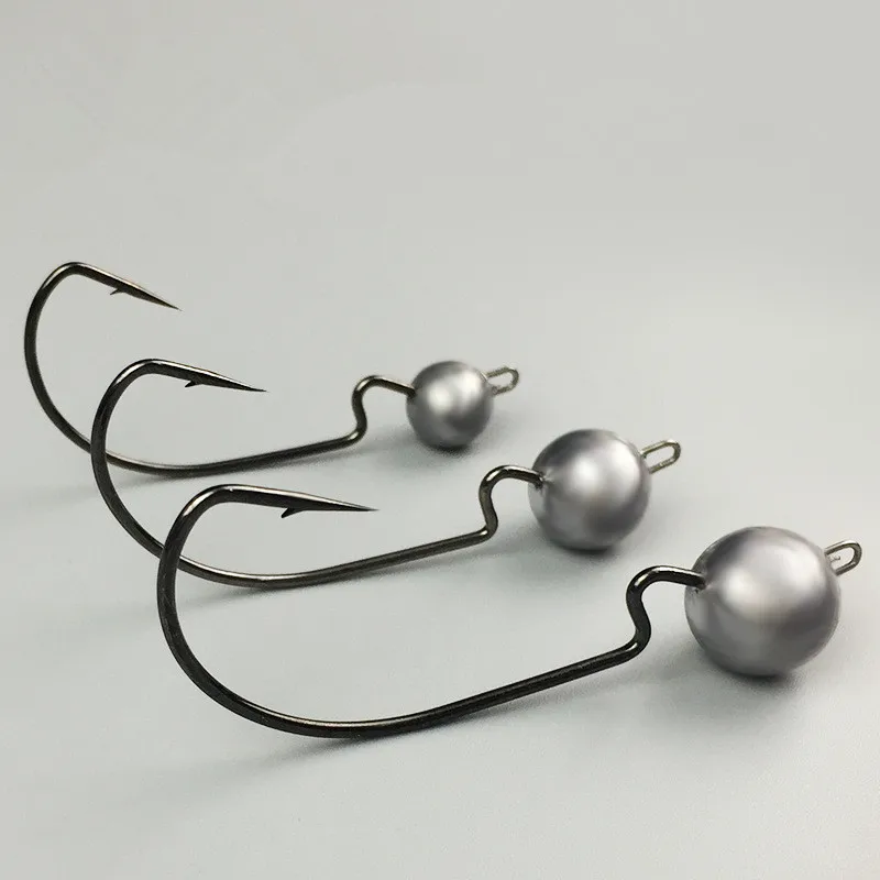 Lot De 100 Têtes De Jig (Gabarit) 1/8 Oz, Style Tête De Pilule #4 Noir - Pour Pêche Au Leurre