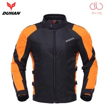 DUHAN Motorcycle Jacket Summer motorbike men women racing jacket breathable motocross jackets with 7 protection pads D183pro