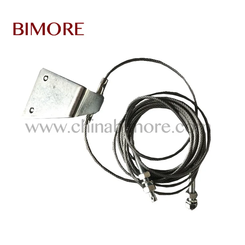 

Elevator steel wire rope rope diameter 3mm screw M8 800 opening total length around 3319mm