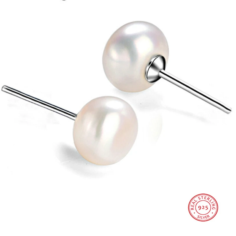 Fashion-Women-natural-freshwater-pearl-stud-earrings-S925-Sterling-Silver-Oblate-Ear-Stud-Earring--For-Christmas-Jewelry-Gift-(12)