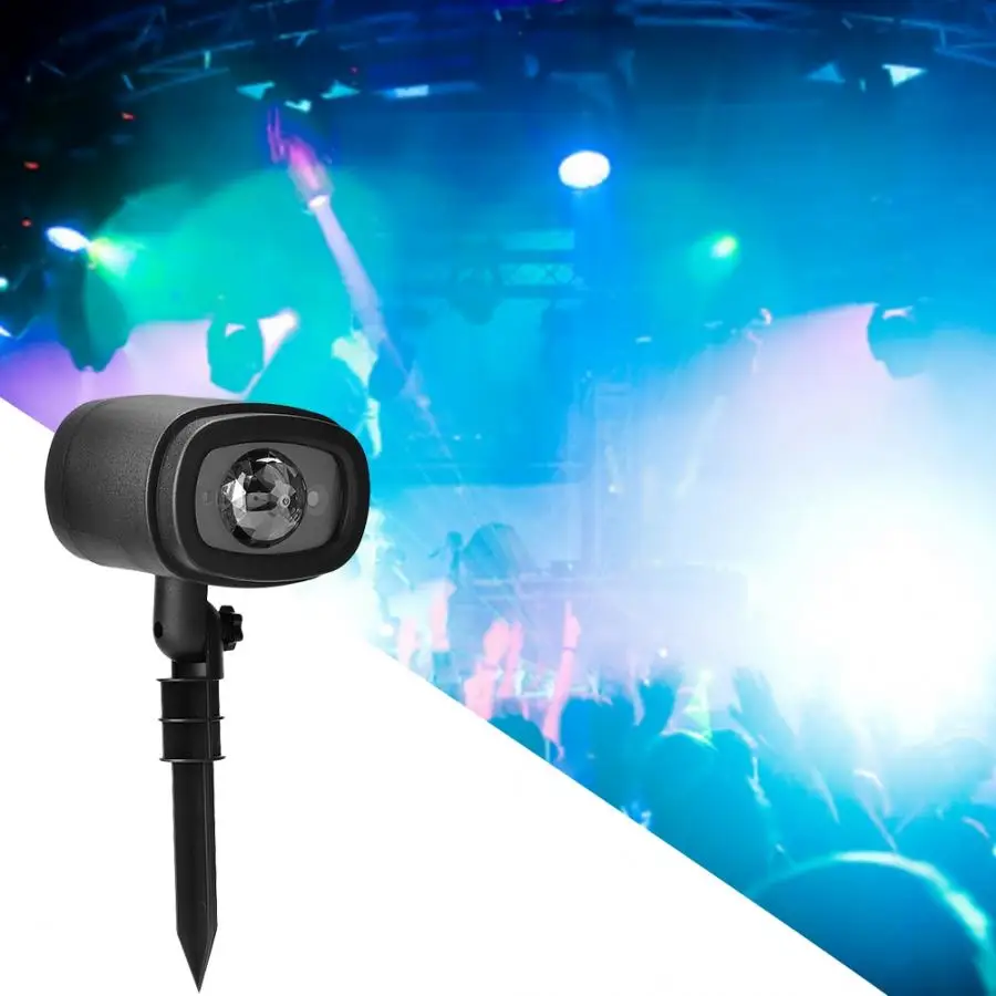 

Stage Projecting Lamp EU Plug 100-240V LED Projector Light RGB Projecting Lamp with Remote Control for Stage Party