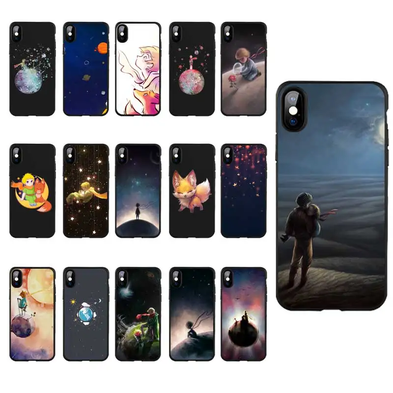 M153 Маленький принц земля космический черный силиконовый чехол для Apple iPhone 11 Pro XR XS