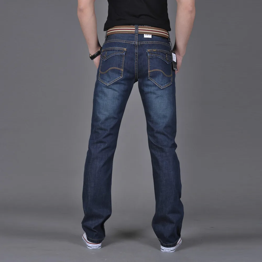 Мужские Брюки Компрессионные Леггинсы мужские повседневные осенние джинсовые хлопковые хип-хоп свободные рабочие длинные брюки джинсы мужские брюки теплые