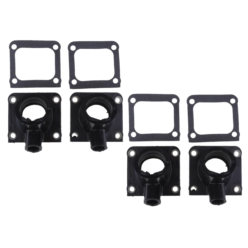 Carburetor Intake Manifold Boot & Gasket for Yamaha Banshee 350 YFZ350 87-06, Set of 4
