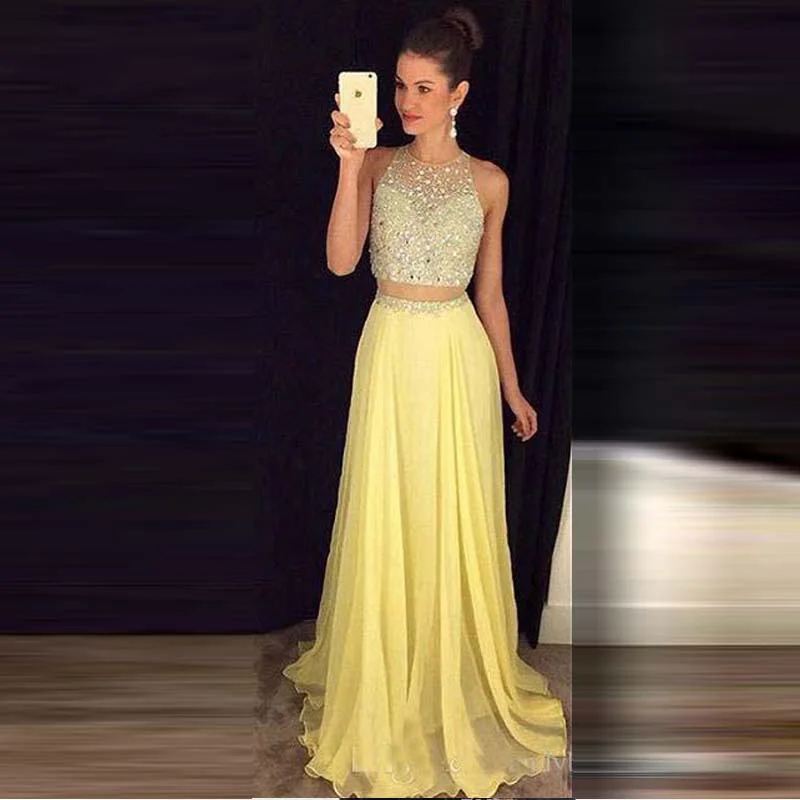 long yellow frock