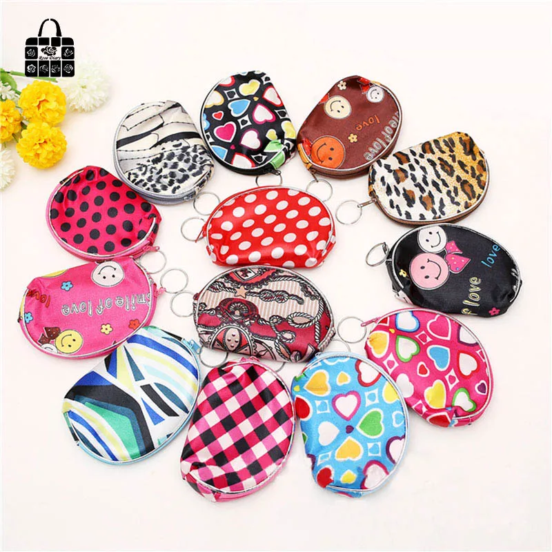 

RoseDiary Cute nylon Zero wallet children Clutch lady girl boy zipper Wallet women Pocket Pouch Bag Keys coin bag Case kids gift