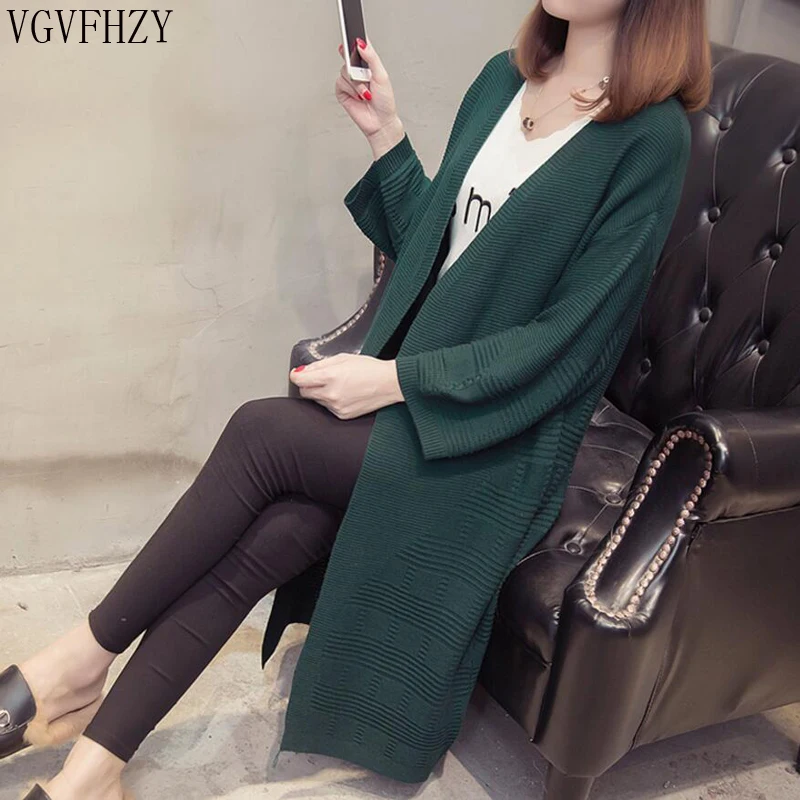 #^Special Price 2018 Female Long Cardigans Coat Loose Sweater Women Autumn Winter Casual Raglan sleeve Plus Size Knit Cardigan Sweater jumper