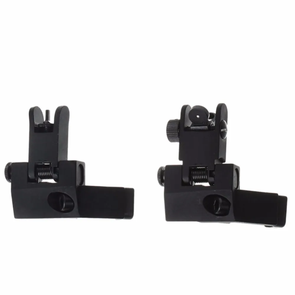 

Outdoor 2 PCS /set Tactical Backup Front Rear Flip Up 45 Degree Offset Rapid Transition Iron Sight Mount Standard Profile
