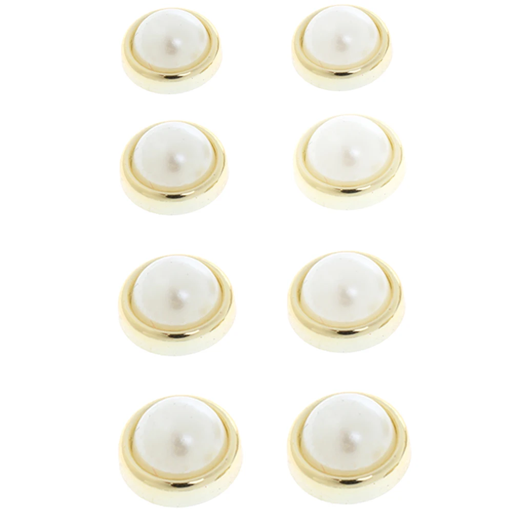 50pcs Pearl Rivets Stud Button Leather Craft Bag Jeans Shoes Clothes Craft Decor