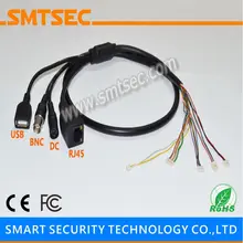 Smtsec SIP-E-AFU RJ45+ DC+ BNC+ USB CCTV сетевой кабель для SIP-E серии IP CCTV Камеры Скрытого видеонаблюдения модуль