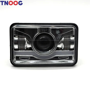 

TNOOG 1PCS 4x6 Inch LED Headlight Assembly Rectangular Sealed Hi/Lo Beam White for Kenworth T800 2000 2001 2002 2003 - H4 Plug