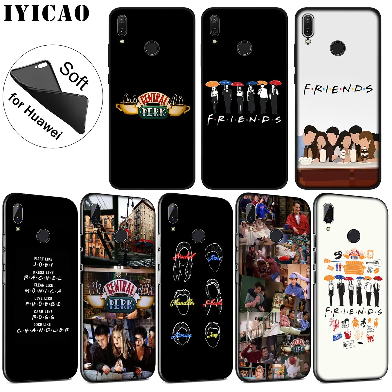 IYICAO Мягкий силиконовый чехол для телефона Huawei P30 P20 Pro P10 P9 P8 Lite Mini 2017 2016 2015 P smart Z 2019 |