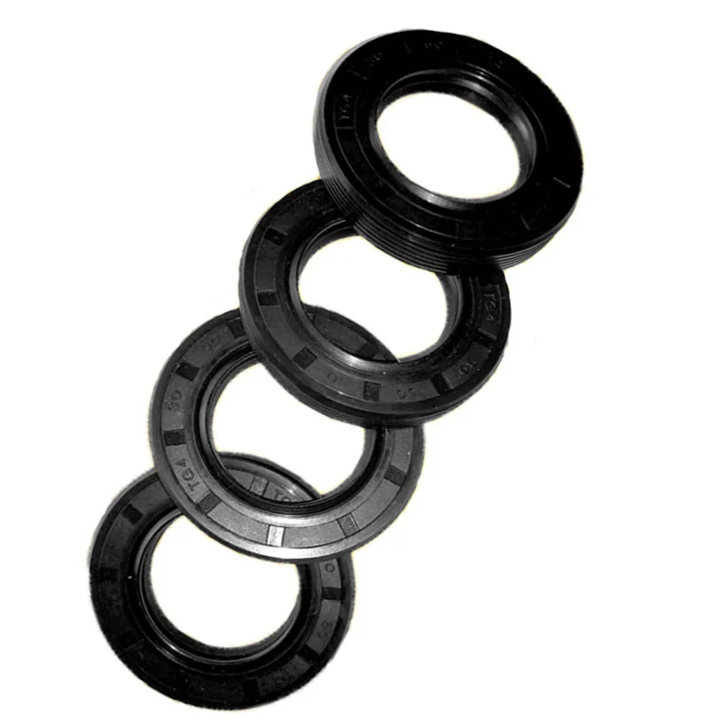 

2 Pcs TG4 NBR Nitrile Rubber Oil Seal Three Lip Radial Shaft Seals Gasket ID 38*50/55/56/58/62/65*8/12 MM Sealing Ring