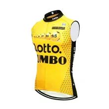 pro team lotto jumbo желтый жилет для велоспорта ветронепроницаемые майки для велоспорта жилет от ветра быстросохнущая ткань Ropa Ciclismo