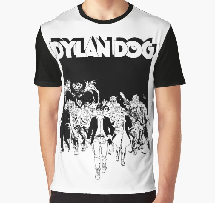 

All Over Print 3D Tshirt Men Funny T Shirt Dylan Dog Full Print Big print Graphic T-Shirt
