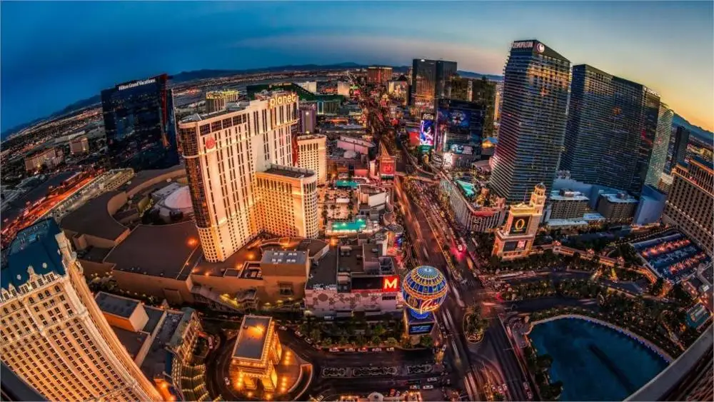 Cuadros Decoracion Building Las Vegas Nevada Night City Skyline Buildings 4 Sizes Home Decoration Canvas Poster Print | Дом и сад