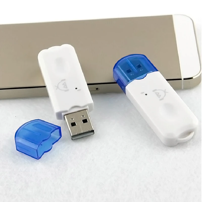 USB Bluetooth V2.1 Аудио стерео приемник беспроводной громкой связи адаптер A2DP ключ автомобильный комплект для динамика для iphone для автомобиля или