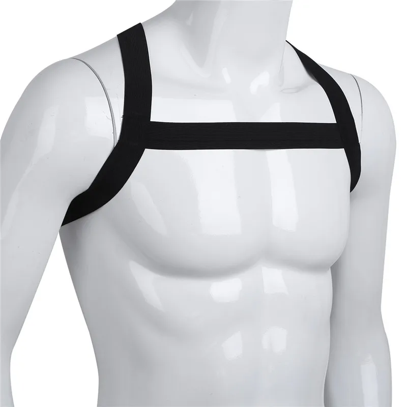MSemis нейлоновый Х-образный поясной ремень для грудной клетки, мужской ремень для связывания, панк ремень для костюма, эластичный плечевой ремень для тела, нагрудный ремень