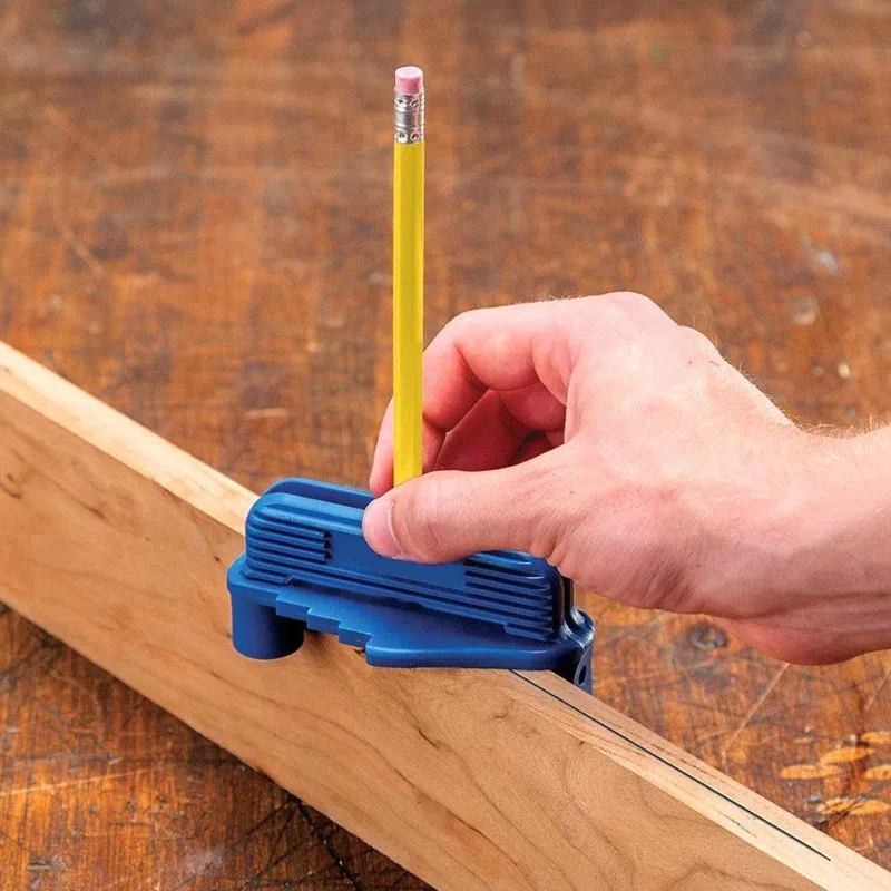 

Woodworking ABS Marking Center Line Scriber Drill Hole Locator Home Improvement Portable Tool 10x5.8x5cm