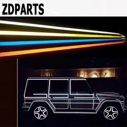 Zdparts 5 м * 1 см предупредительные светоотражающие полосы Стикеры украшения для BMW E46 E39 E60 E90 F30 F10 e30 X5 E53 F20 E70 Mazda 3 6 CX-5