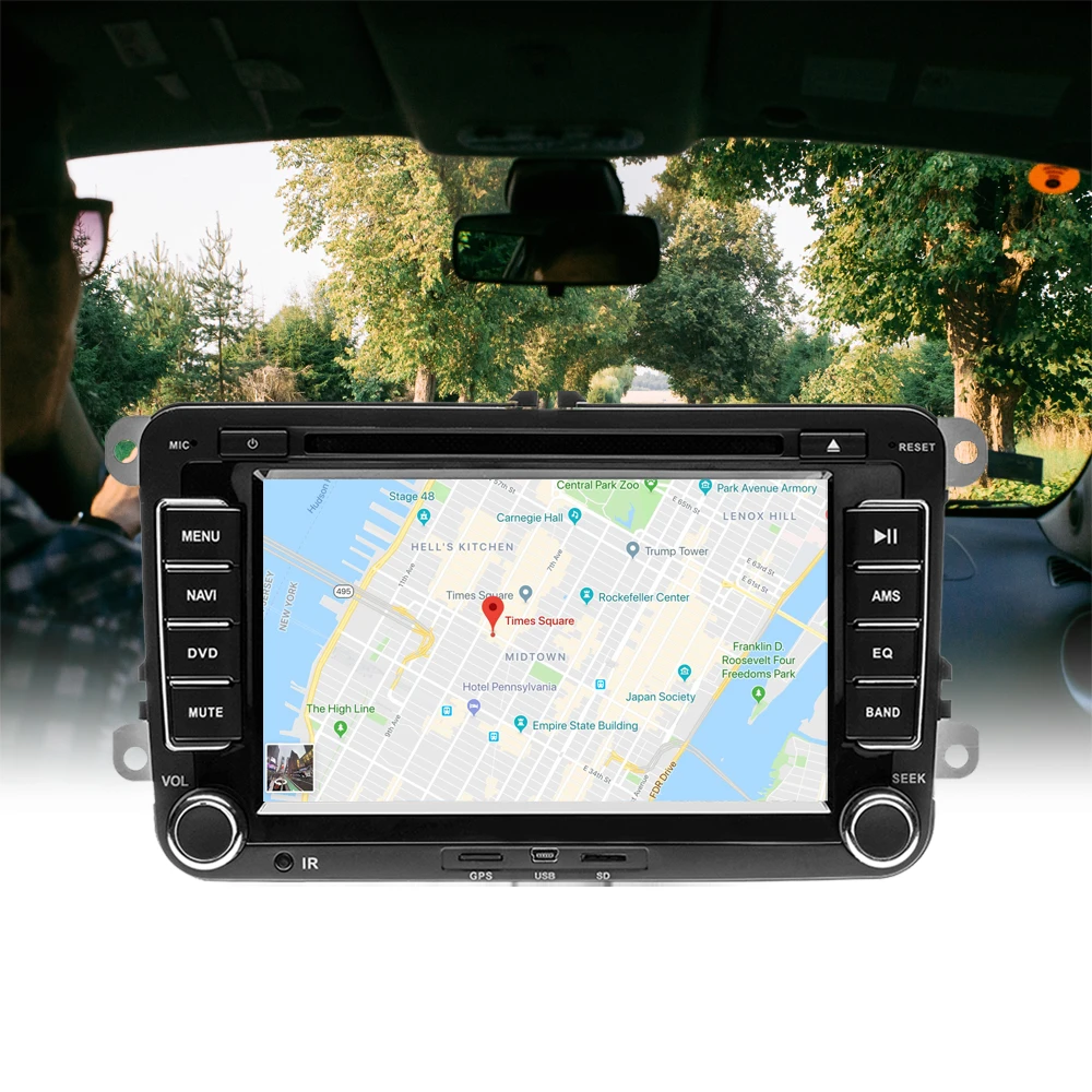 Hikity Автомобильный мультимедийный плеер 2 Din автомобильный DVD Automotivo gps Радио стерео плеер для Volkswagen/POLO/PASSAT/SEAT/Skoda Авторадио