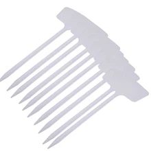 10 шт. Т-типа пластиковые детские садовые ярлыки для растений, Цветочная бирка, палочка-маркер, украшения для сада, повторно используемые инструменты