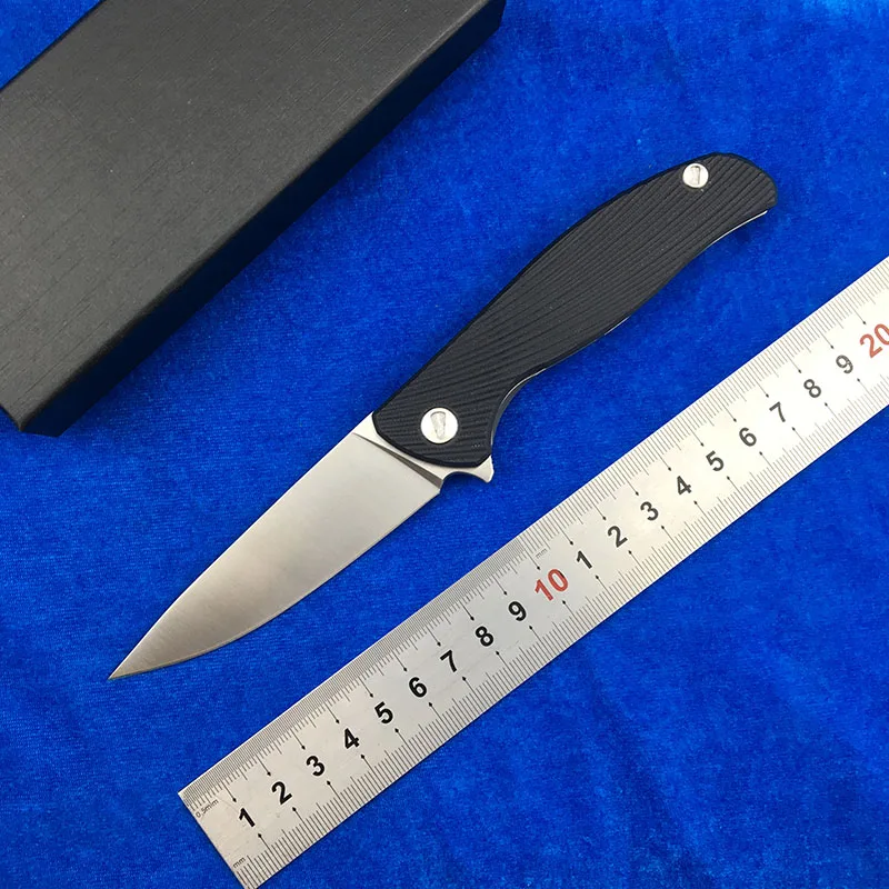 

LEMIFSHE HATI LOW VERSION D2 blade G10 handle Flipper folding knife Outdoor camping hunting pocket knives EDC tools Survival