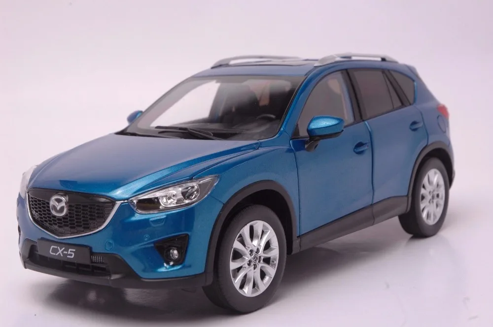 1:18 литая модель для Mazda CX-5 синий внедорожник игрушечный автомобиль миниатюрная коллекция подарок CX5 CX 5