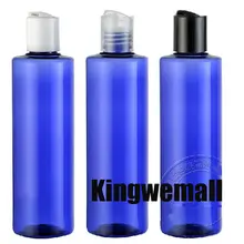 300 шт/партия 250 мл пластиковый ПЭТ Пустой косметический контейнер для воды синяя бутылка