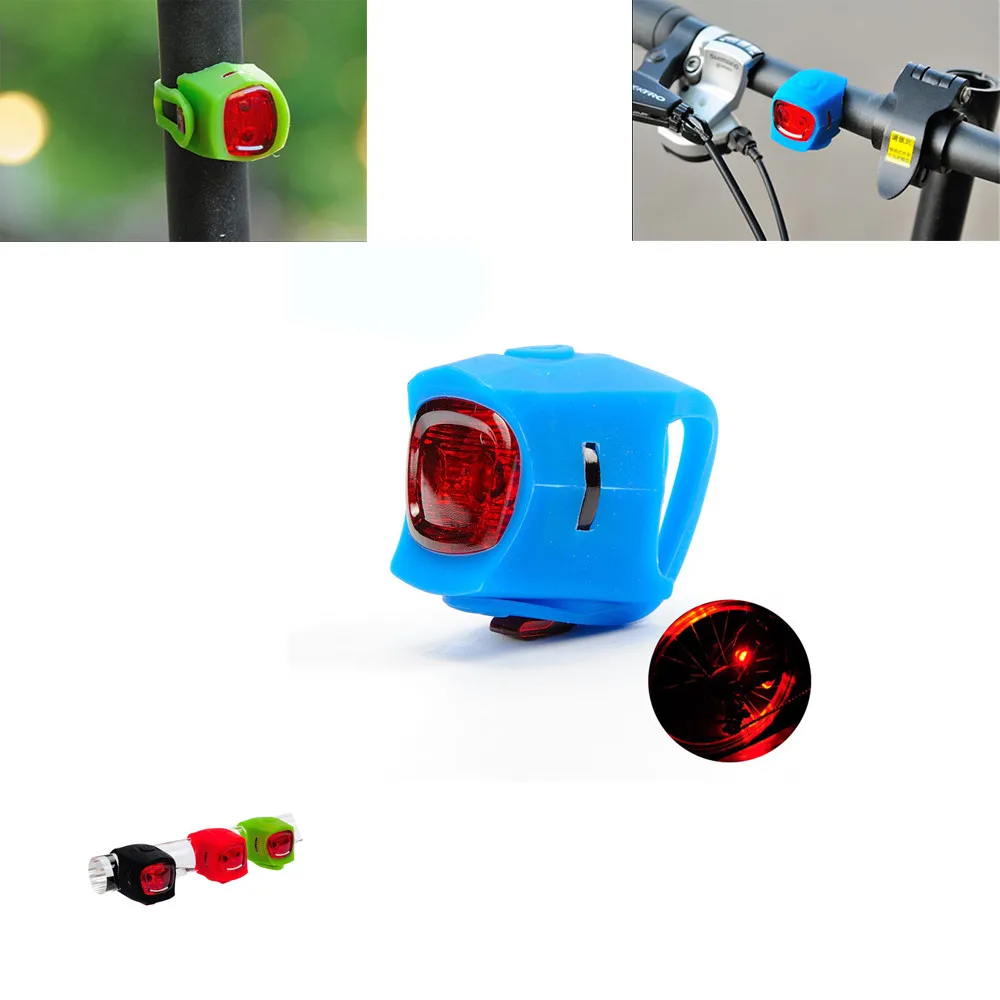 Bicycle Accessories Bike Flashlight Headlamp Silicone Bicycle Light LED Warning Lights IPX5