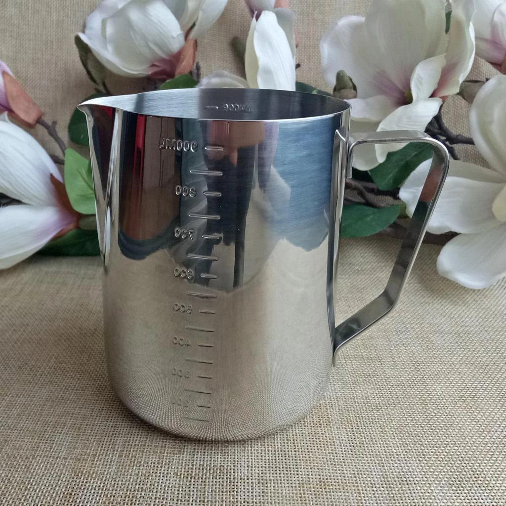 Stainless Steel 900ml Candle Making Pot Wax Melting Pitcher & 250mm Long Handle Candle Wax Mixing Stirring Spoon DIY Candle Soap