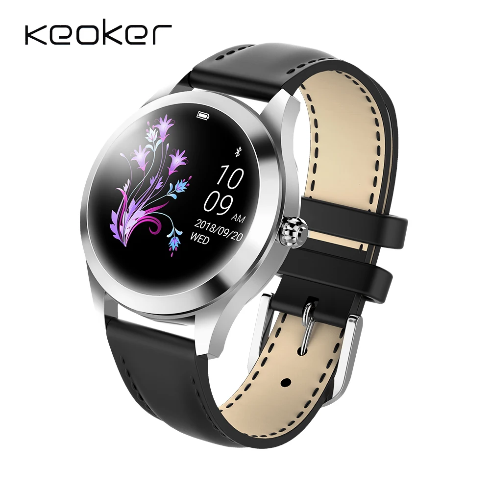 

Keoker Smart Watch Women IP68 Waterproof Fashion Lady Message Call Reminder Smart Watch For Android IOS Phone