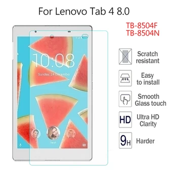 

Top quality 9H Tempered Glass for Lenovo TAB 4 8 TB-8504N TB-8504F Screen Protector Film Hard Cover 8.0'' Clearly Tempered Glass