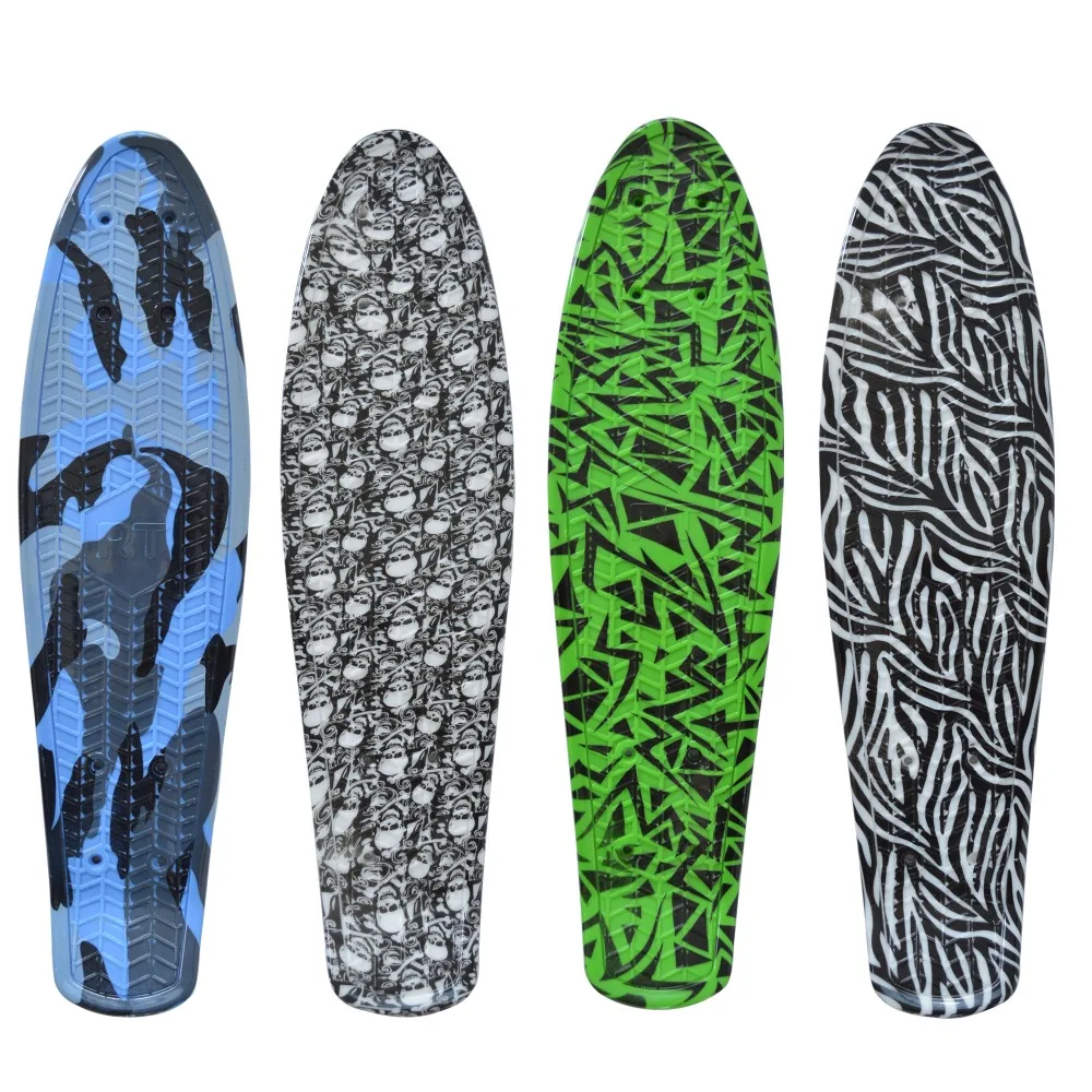 22 inch Fish Skate Board Mini Cruiser Long Skateboard Deck only on