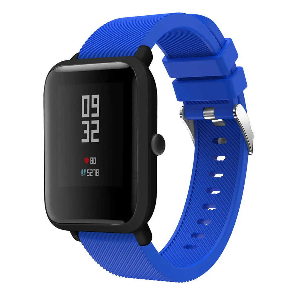 20 мм силиконовый ремешок для часов Huami Amazfit Bip Youth Lite Band для xiaomi huami amazfit Bip BIT PACE Lite Youth ремешок