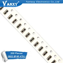 200pcs SMD изоляции 0603 8P4R 2*4P 470 Ом 470R сети резисторная матрица