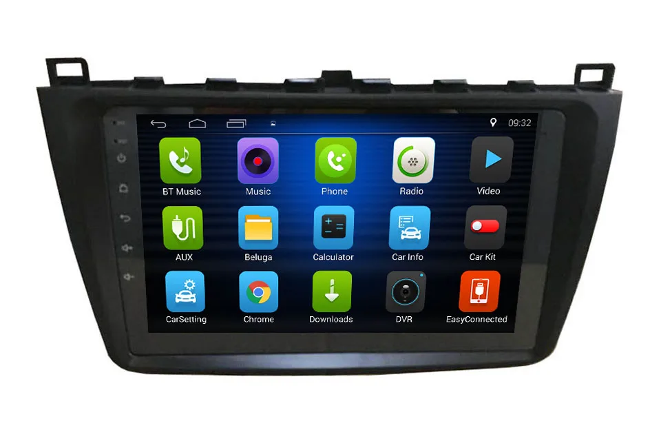 Excellent Nedehe 9 inch 2G RAM+32G ROM Quad core Android 8.1 car dvd for Mazda 6 2010 -2014 car radio gps navigation multimedia player 5