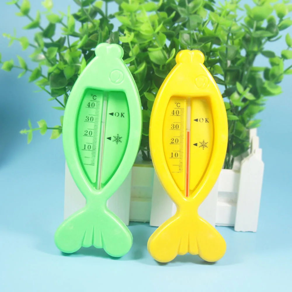 

High Quality Baby Bath Shower Product Plastic Cute Floating Fish Shape Water Thermometers For Kid Nursing Tools
