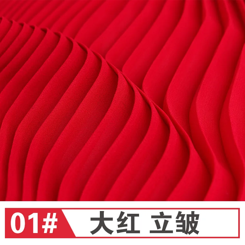 Шифоновая кружевная ткань JaneYU 2019 плиссированная шифоновая одежда с оборками