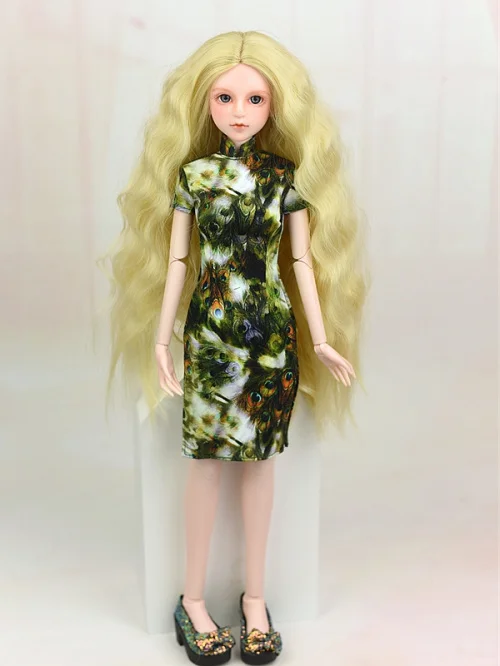 Чонсам для 1/4 куклы/Вечерние платья Вечернее платье одежда наряд аксессуары для 1/4 BJD SD Xinyi 45-50 см кукла - Цвет: 2